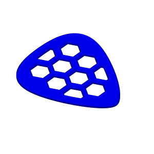 Home print settings: 蜂窝纹贝斯/吉他拨片