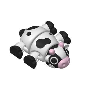 Home print settings: 分段可动奶牛 – 哞动的打印件！