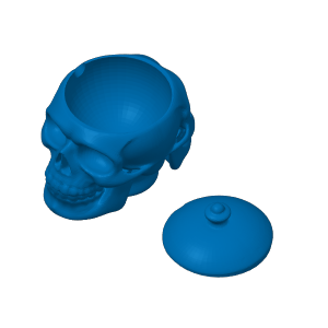 Home print settings: 双面骷髅盛碗——装糖或莎莎酱