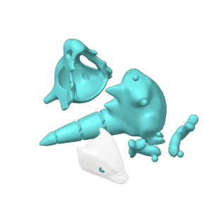 Home print settings: 可动 Cubone 玩具