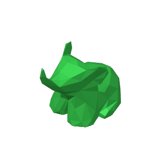 Home print settings: 低多边形大象