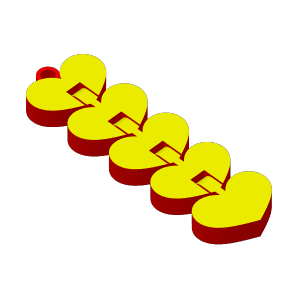 Home print settings: 可动心形钥匙扣