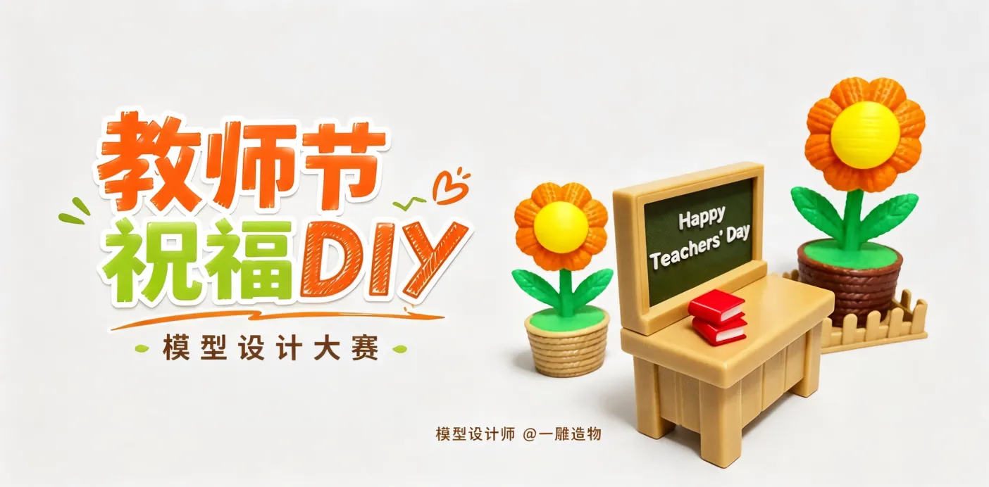 教师节祝福DIY·模型设计大赛