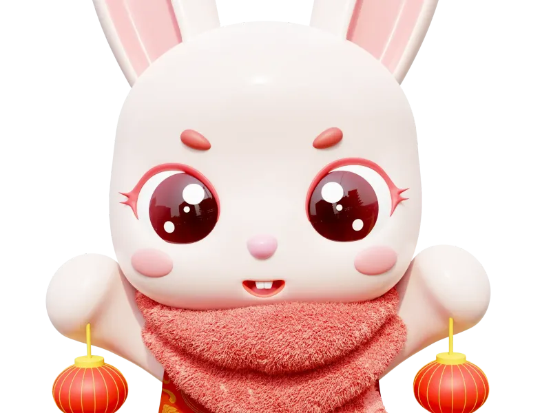 小兔子提灯笼2