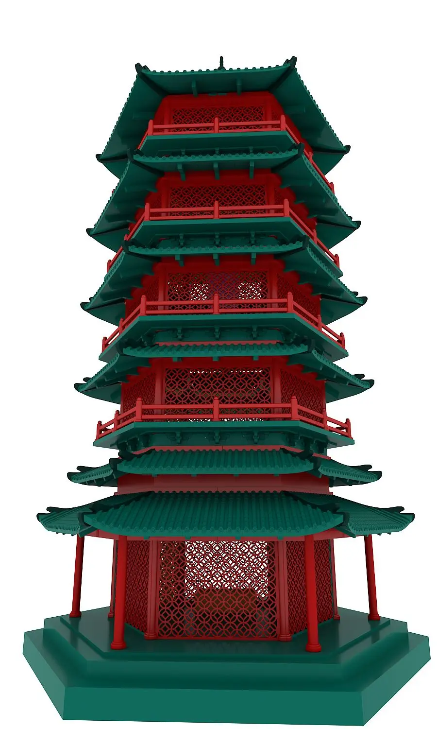 中国榫卯结构古建筑：聚宝塔