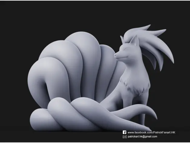 【宠物小精灵】宝可梦-九尾 作者：Ninetales-Ninetales(Pokemon)