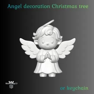 Fast 3D Print - Angel Decoration from WorkShop3D