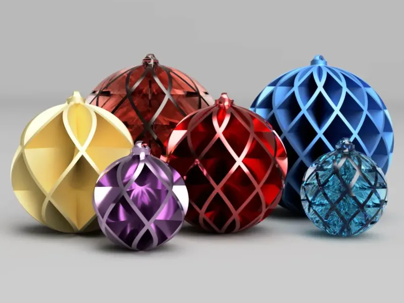 Christmas Ball, full cross ribs