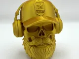 Bearded Skull Sculpture-0
