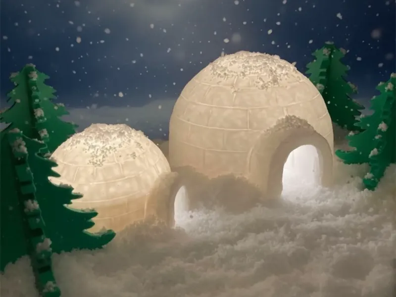 Igloo Night Light - Semi-Low Poly