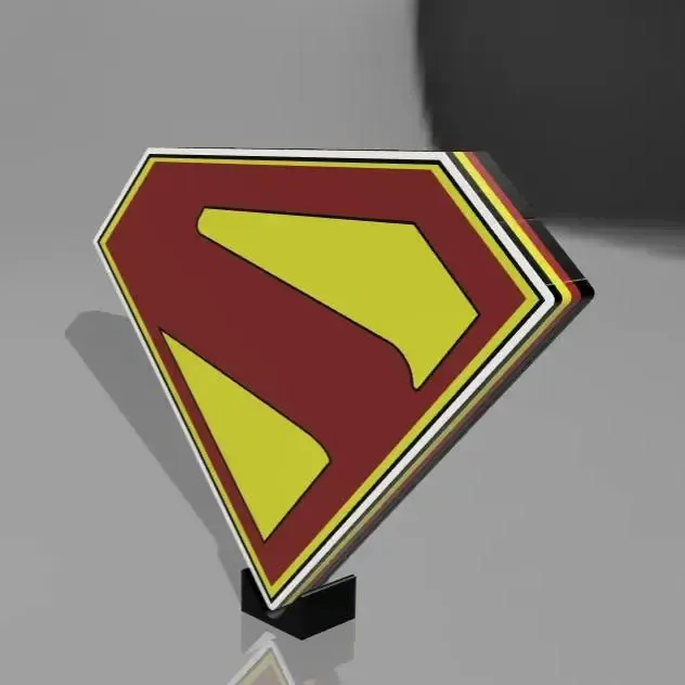 NEW SUPERMAN LOGO LIGHTBOX