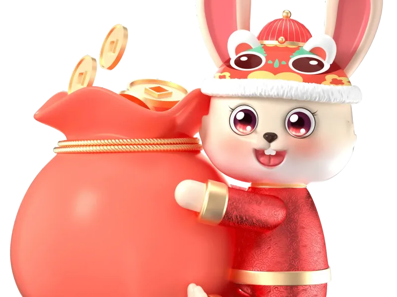小兔子大钱袋