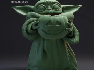 手拿南瓜灯的尤达