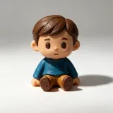 坐着的小男孩
