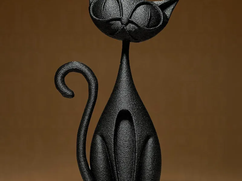 Funny Cat Figurine
