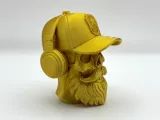 Bearded Skull Sculpture-3