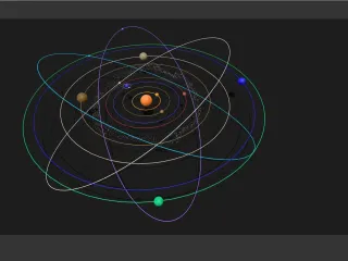 太阳系图