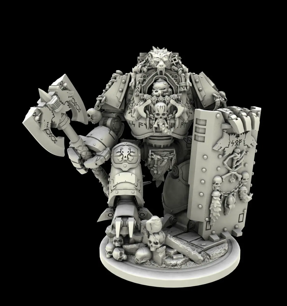 Warhammer战锤40K太空野狼space wolves无畏机甲