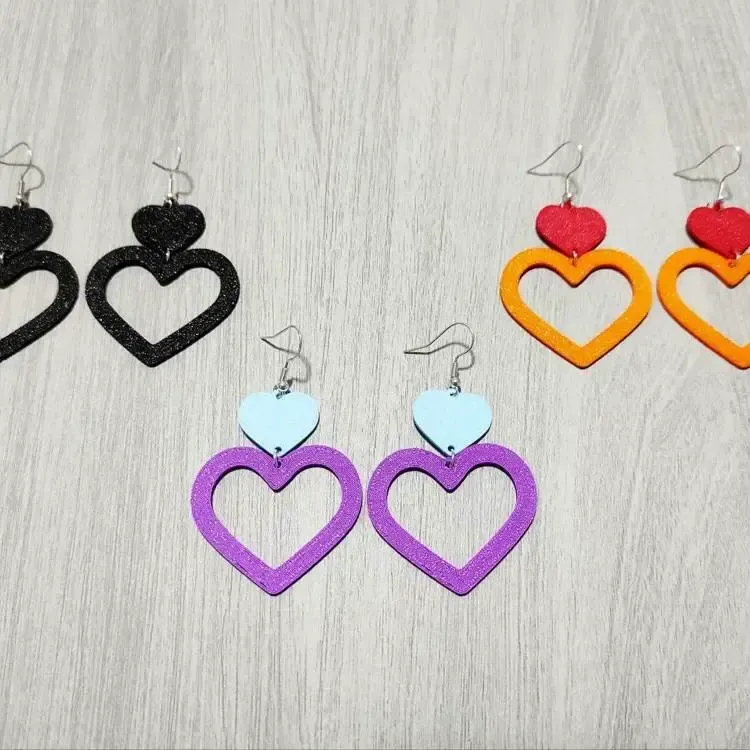 Heart Duo Earrings - Valentine's Day