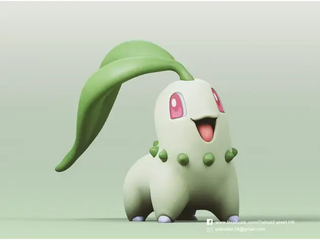 【宠物小精灵】宝可梦-菊草叶 作者：Ninetales-Chikorita(Pokemon)
