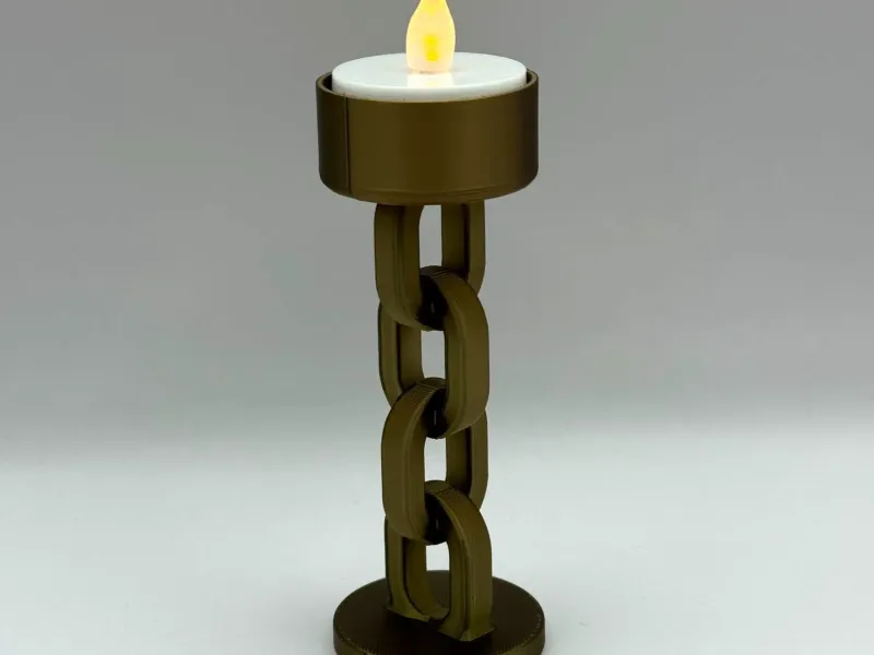 Chain-Link LED Tealight Holder
