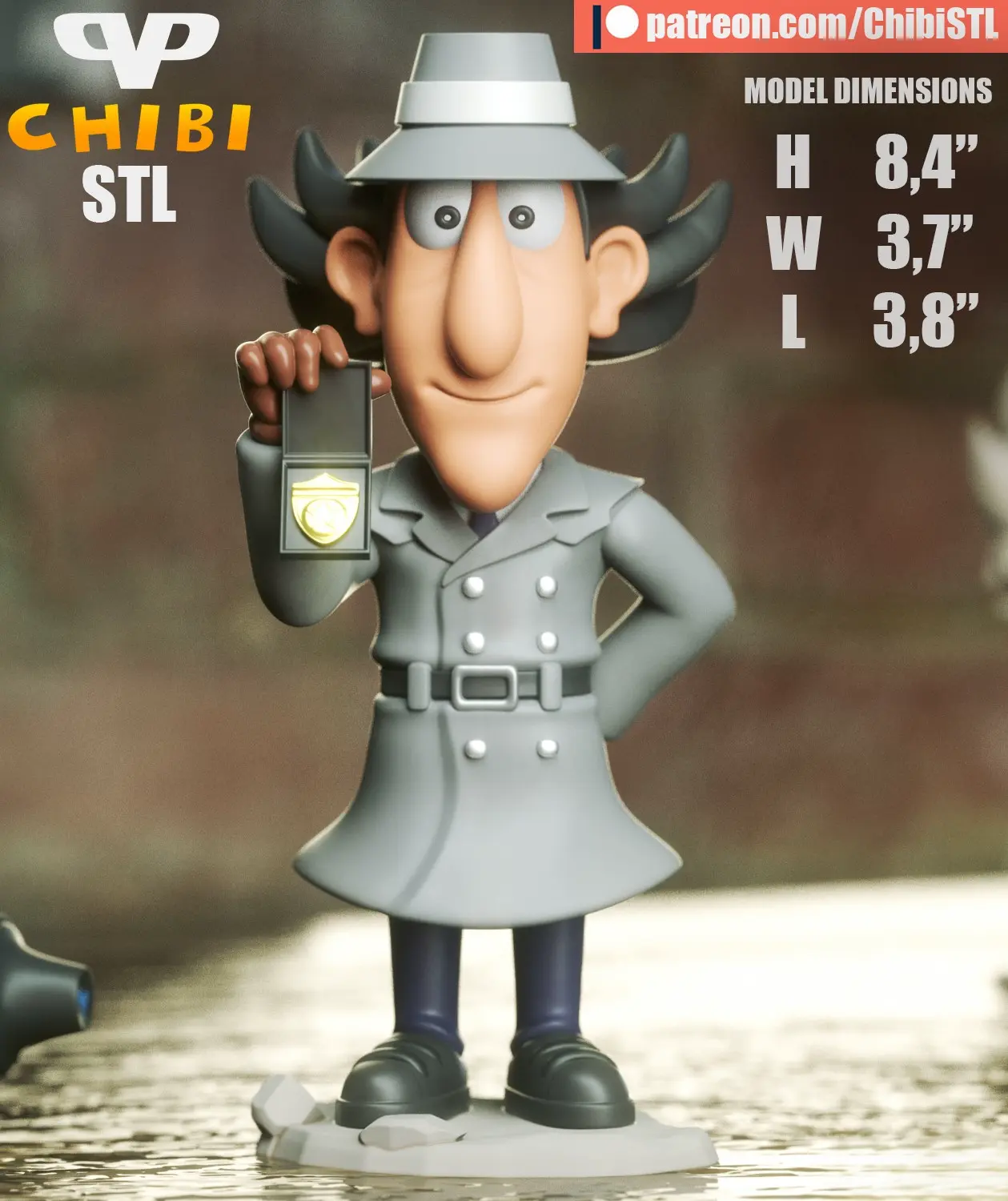 3DXM – Inspector Gadget Chibi - Q版神探加杰特