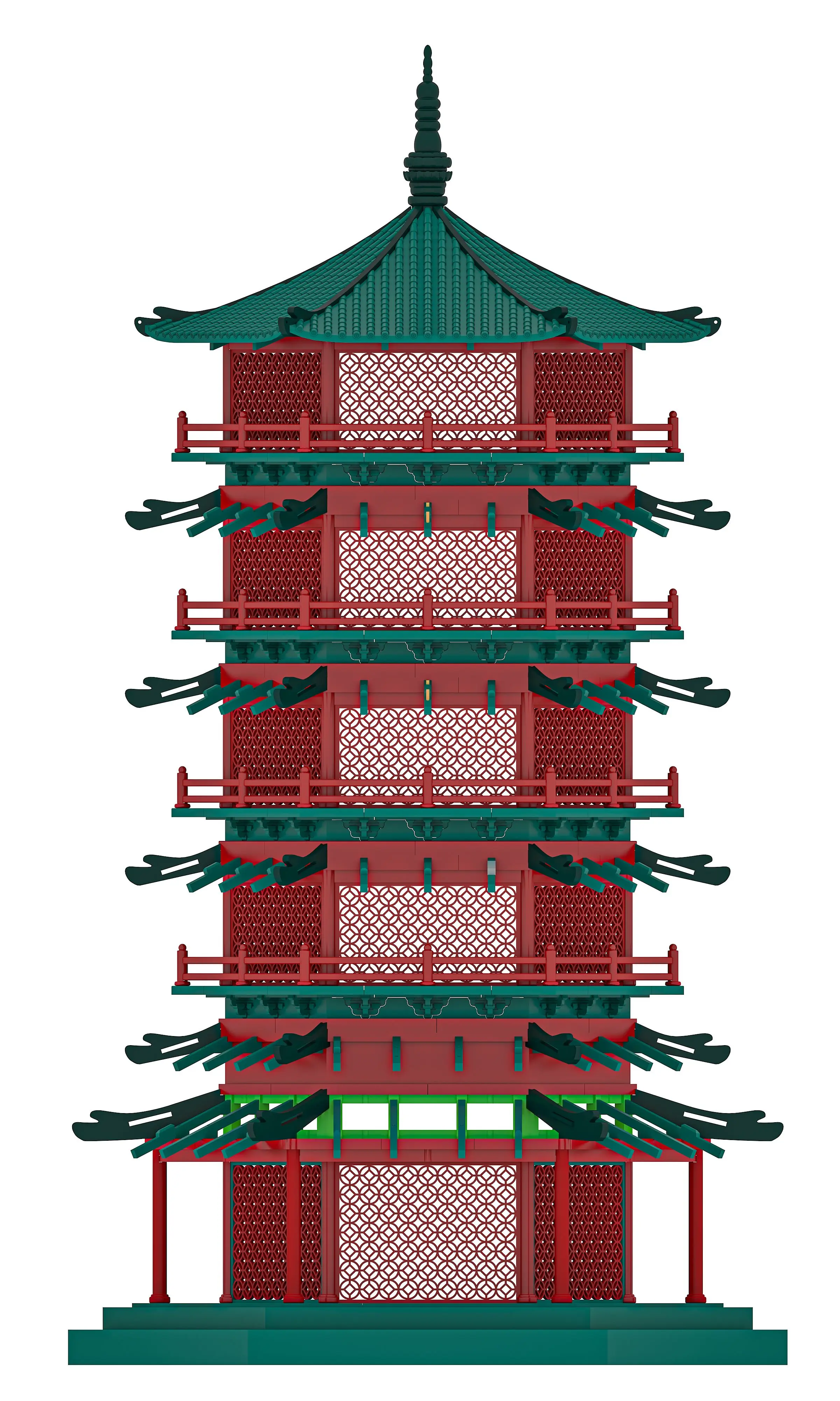 中国榫卯结构古建筑：聚宝塔