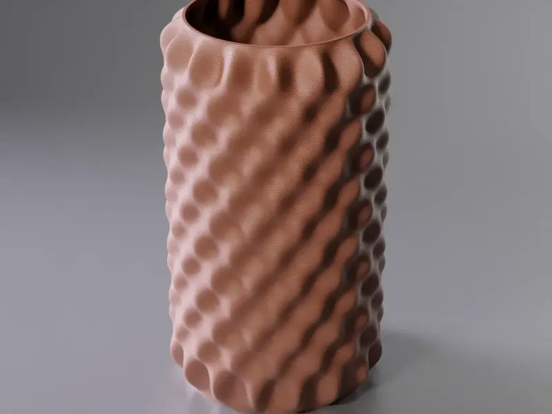0016 A BUMPY VASE