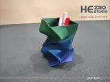 四方扭曲艺术笔筒 Square Twisted Art Pen Holder-2