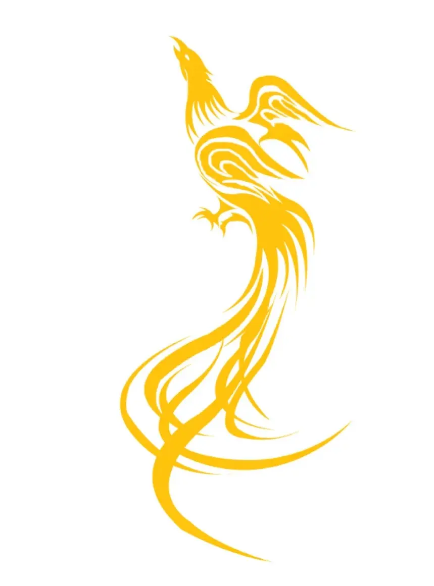 凤凰展翅笔筒