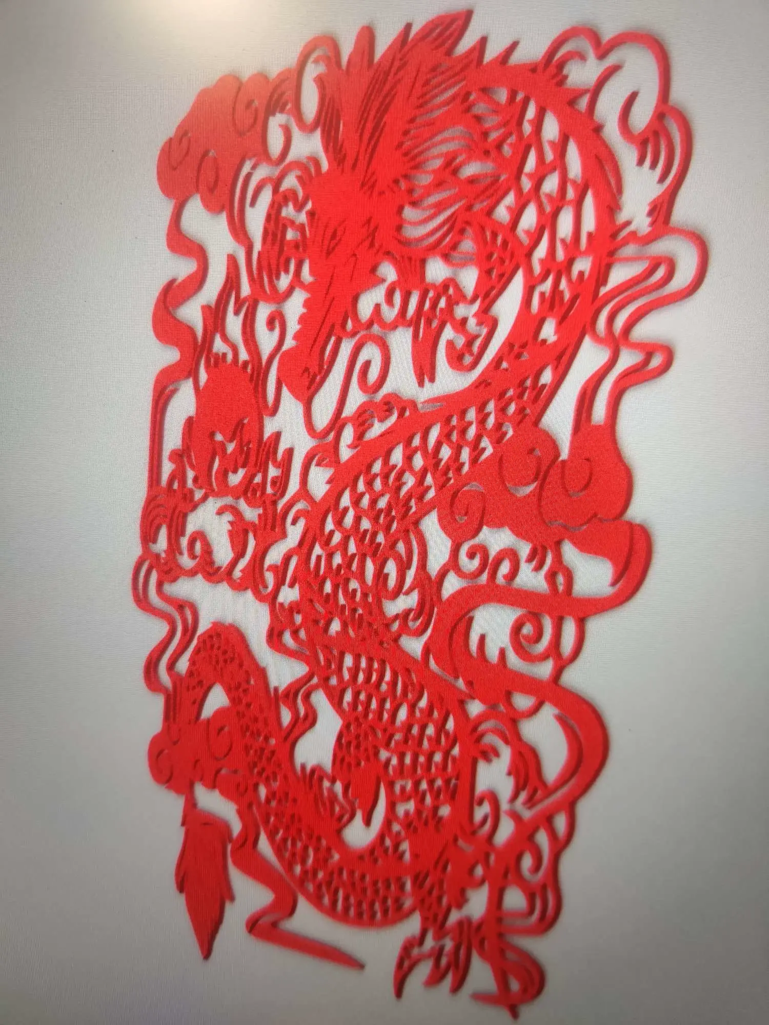 中国龙窗花