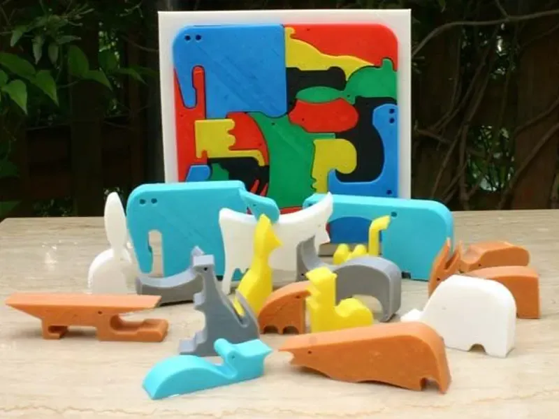 3D打印科普课件-18种动物拼图（2/2）
