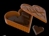 Chocolate Heart Box with Mini Hearts 🍫❤-3