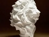 Elegant Lion Sculpture-0