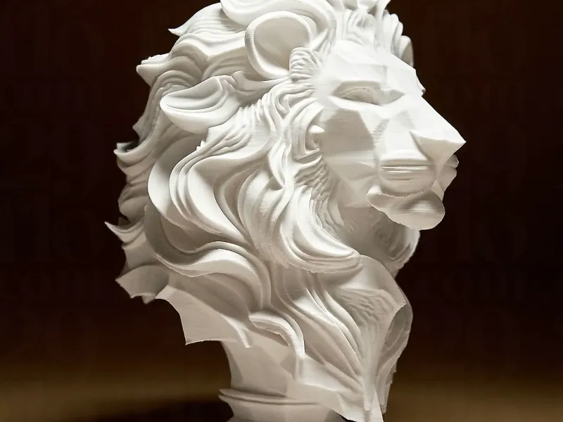 Elegant Lion Sculpture