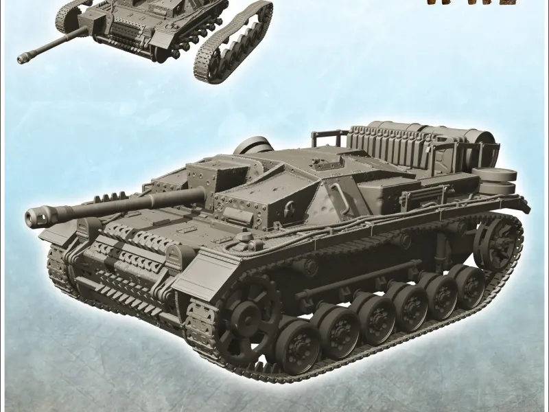 StuG III Ausf. G - WW2 German Flames of War Bolt Action