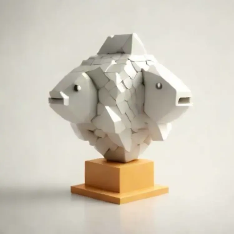 Zodiac signs - Pisces (Lowpoly) - Fish
