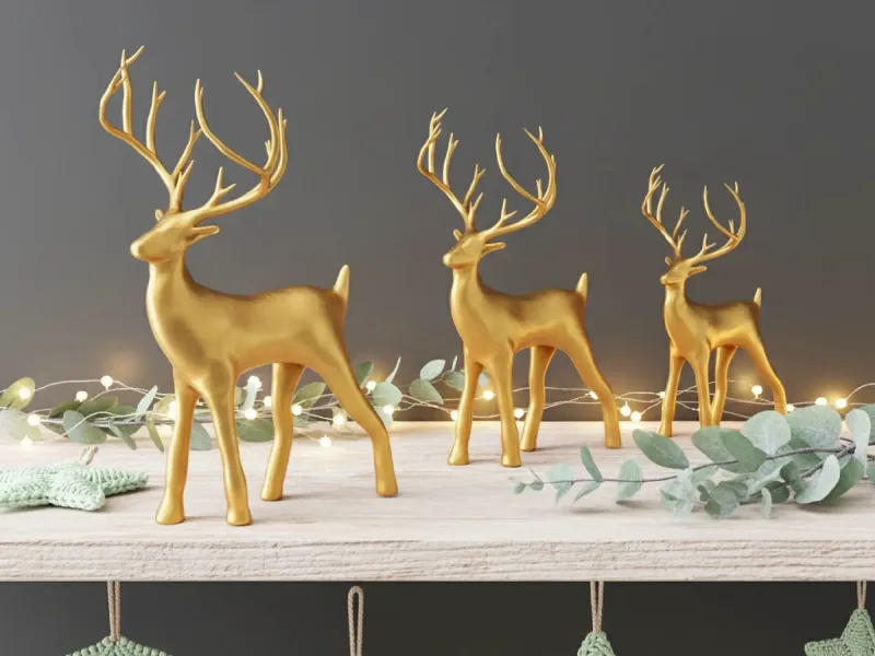 Christmas Decor Reindeer Set