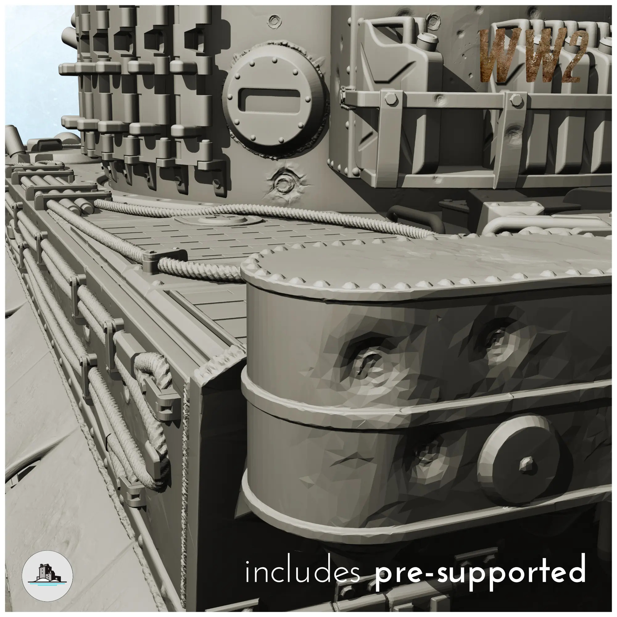 Panzer VI Tiger Ausf. E - WW2 German Flames War Bolt Action