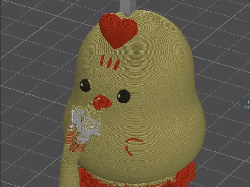A cute figure of Hiyorin, the little chick.