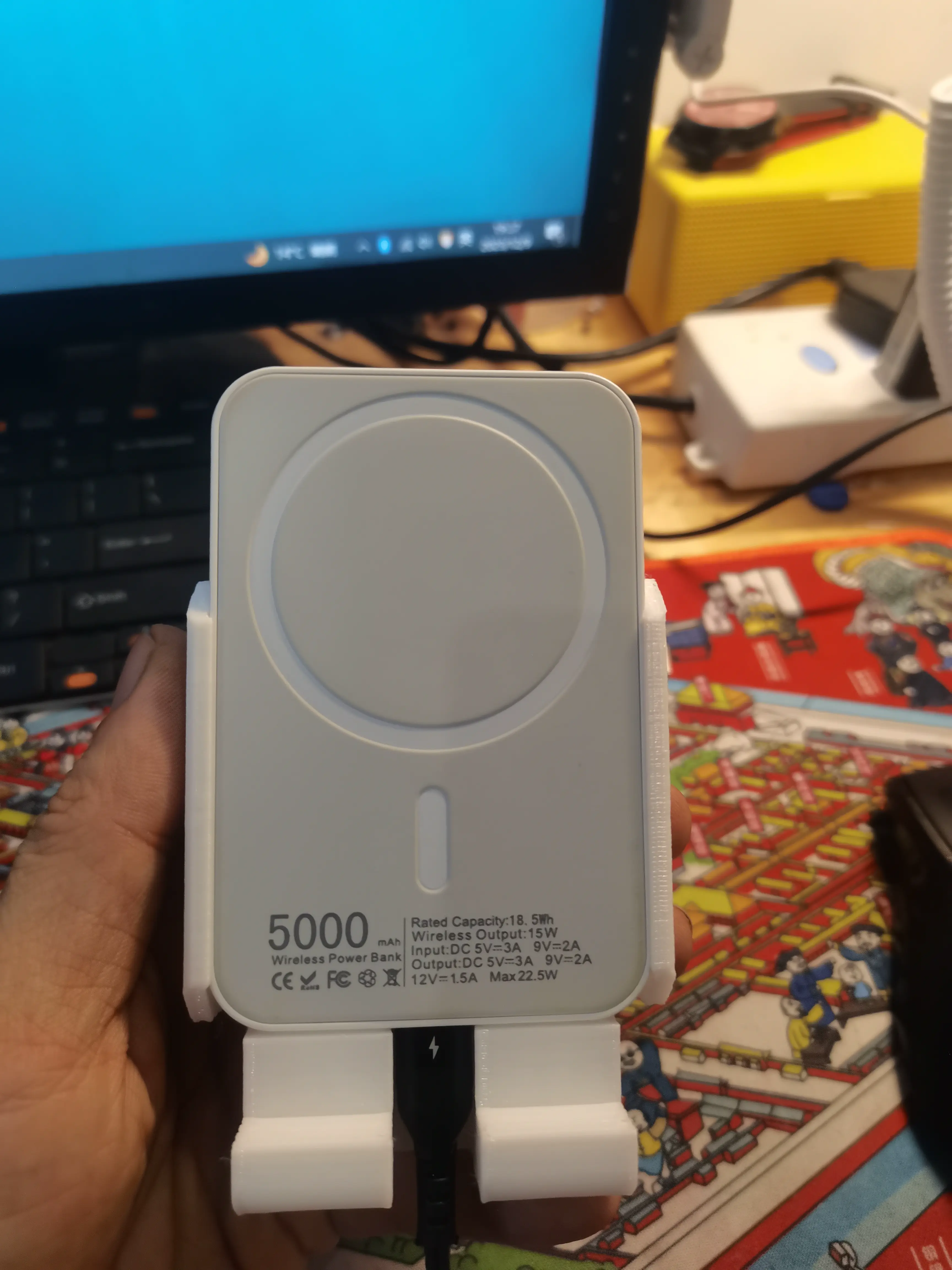 iphone苹果手机磁吸充电宝壁挂支架