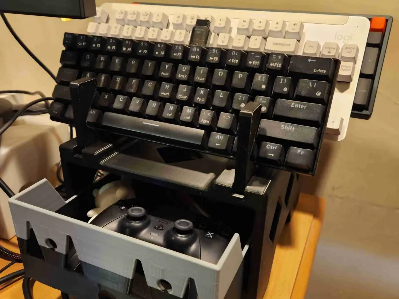 KEYBOARDS DISPLAY STAND WITH STORAGE