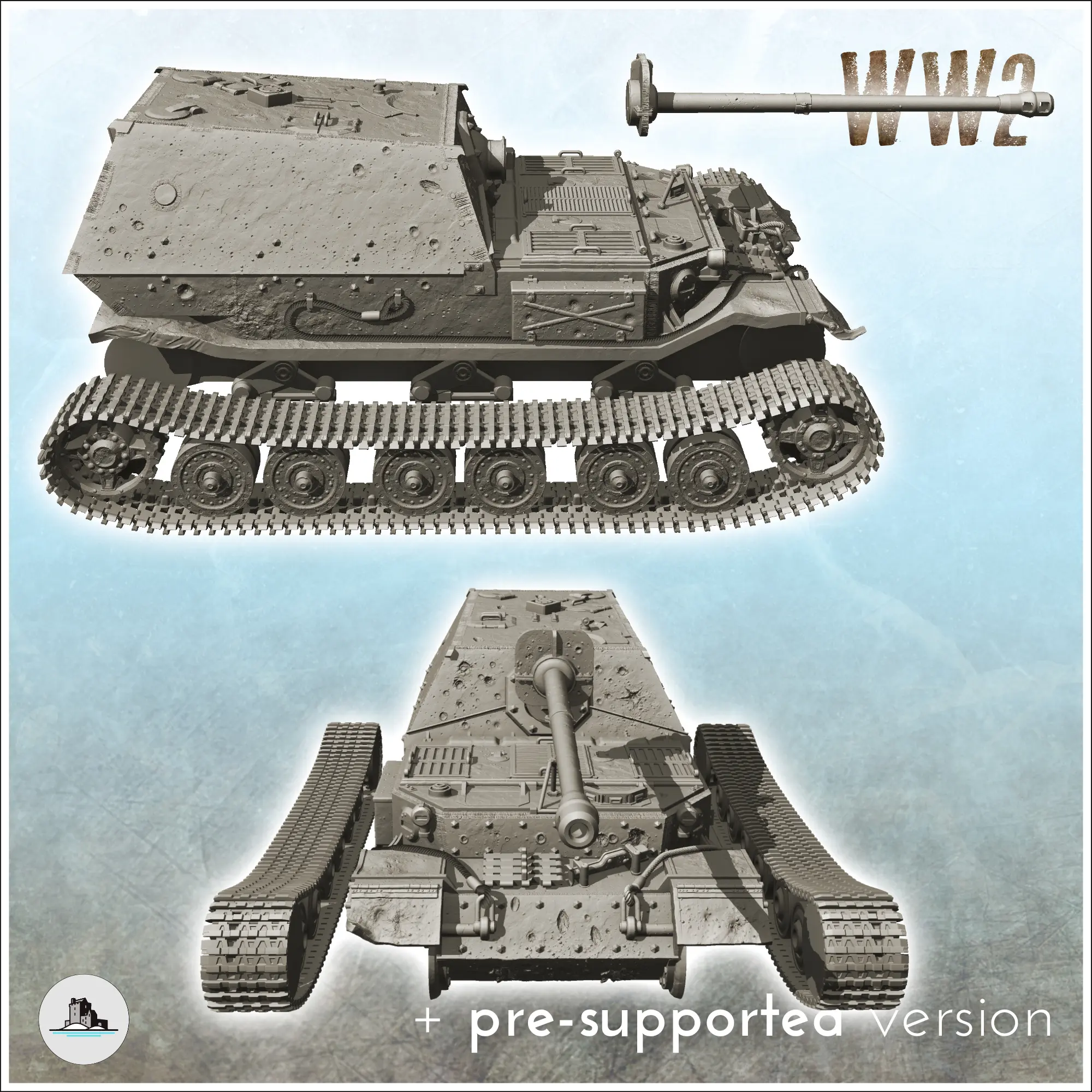 Jagdpanzer Ferdinand - WW2 German Flames War Bolt Action