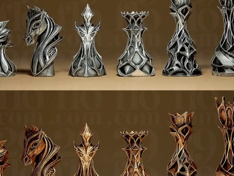 Stylized Chess Set
