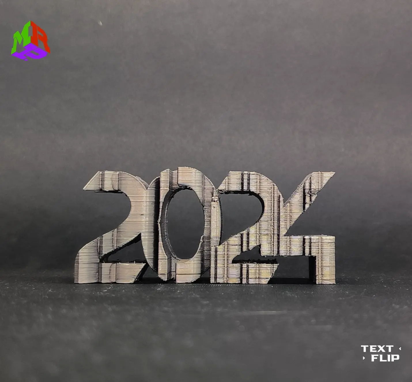 2024 龙行龘龘翻转字 (Dragons Walk) — 创想云 独家模型