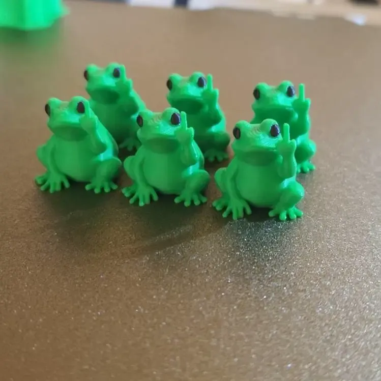 Cute and mad mini frog