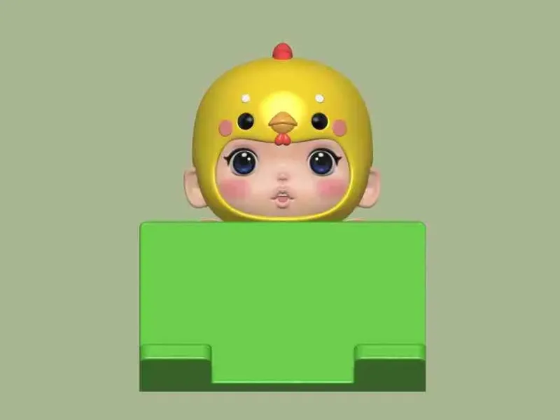 鸡宝宝手机支架（横屏）