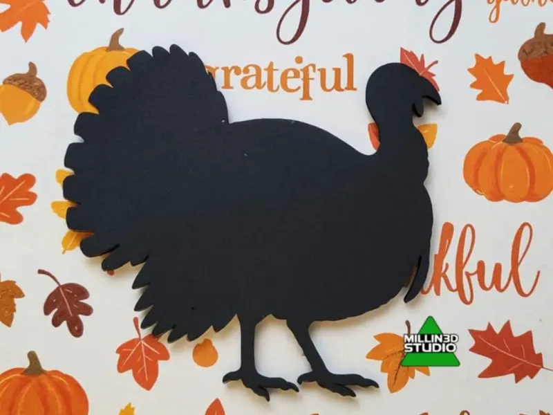 2d Thanksgiving Turkey cut out for projects