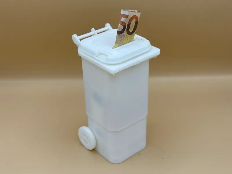 钱罐 - 垃圾桶存钱罐