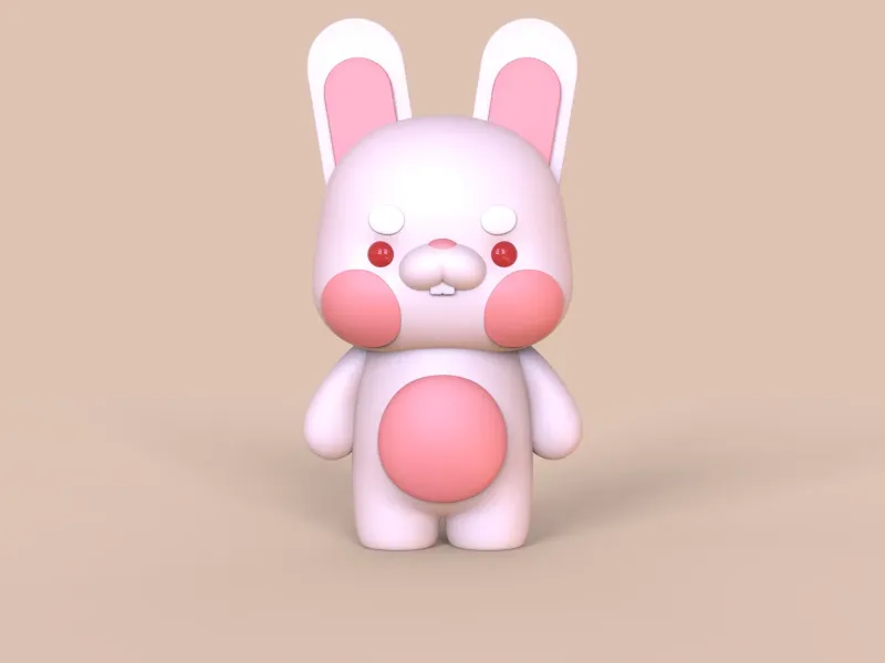 卡通人形十二生肖——兔
